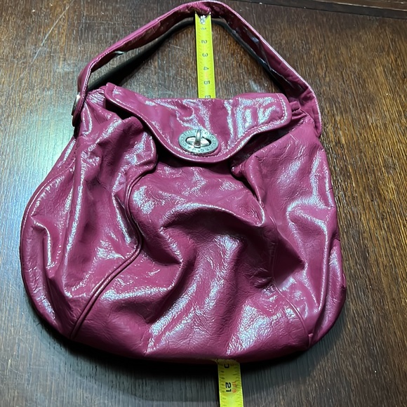 Marc by Marc Jacobs Shoulder Bag Purse Optional Chain Patent Leather Pink/Purple - Picture 13 of 16
